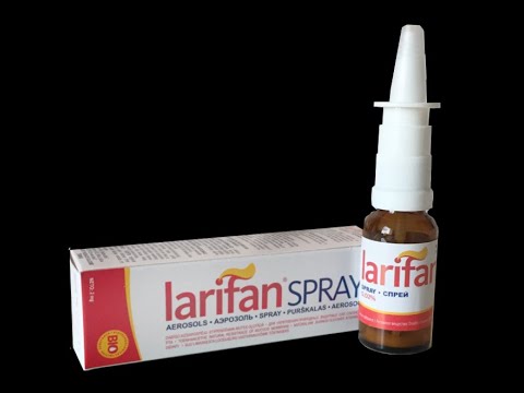 larifan spray - ლარიფან სპრეის მოხმარებისა და შენახვის წესები